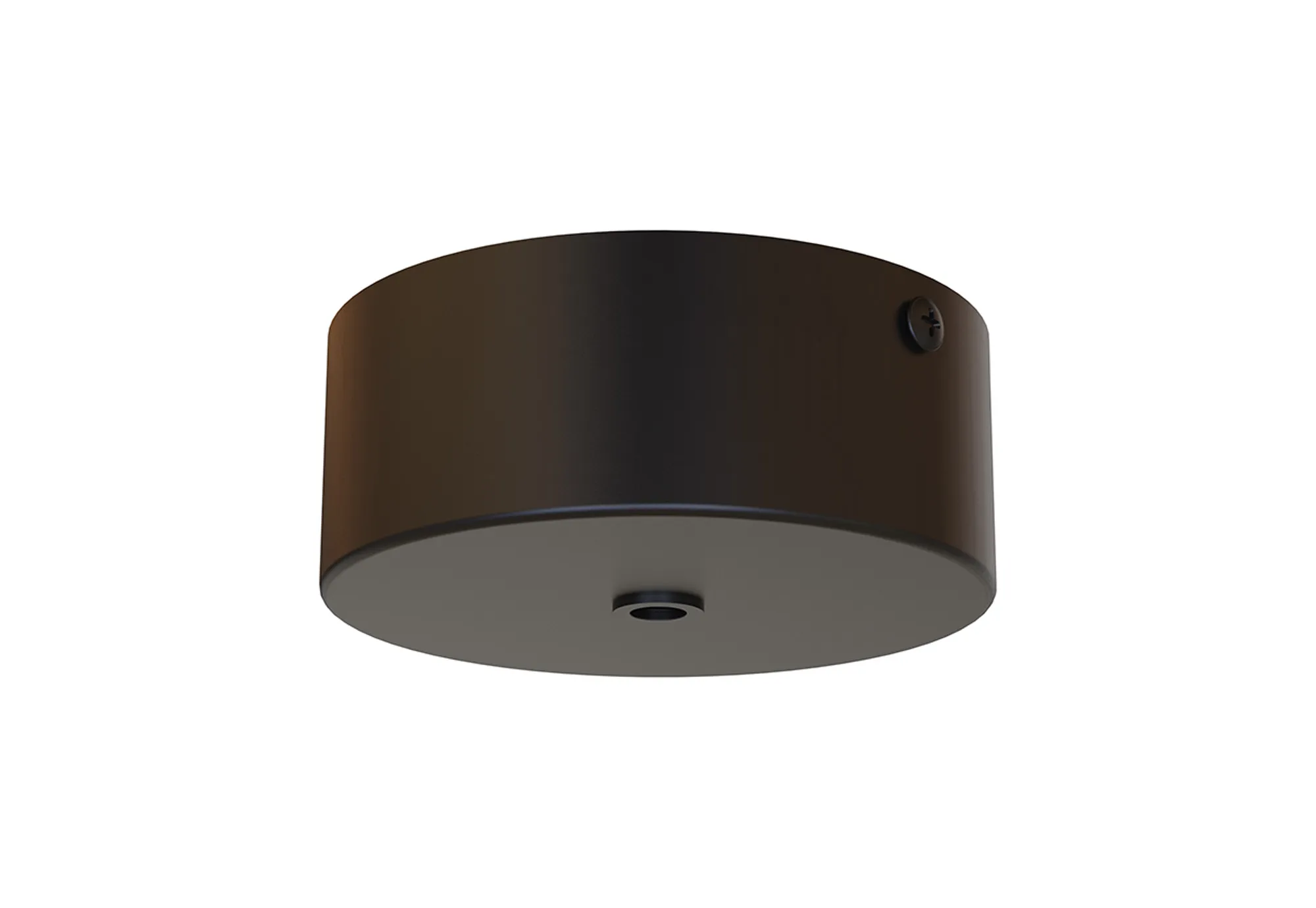 M9357  Modular 12.5cm Round 1 DC Plug Canopy/Ceiling Rose Kit (FRAME ONLY) (Excluding Driver), Black